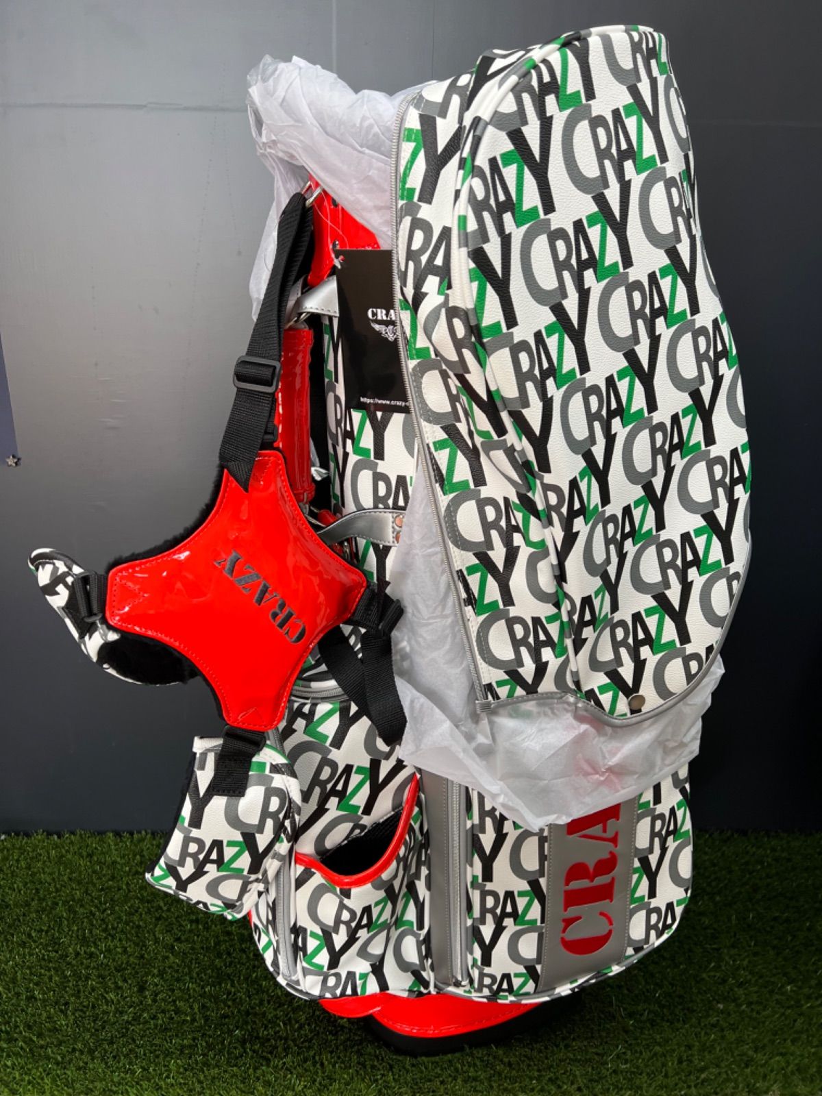 ☆新品☆ crazy クレイジーキャディーバッグ キャディバッグ｜クレイジーゴルフクラブ、CADDIEBAG