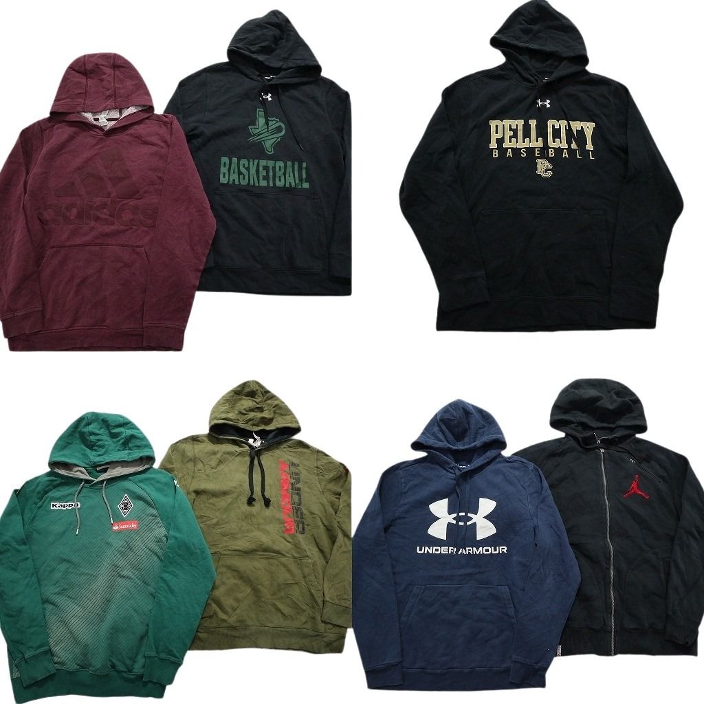 メンズ　フード付きトレーナー　古着　まとめ売り　M〜L メンズ フード付きトレーナー 古着 まとめ売り M〜L