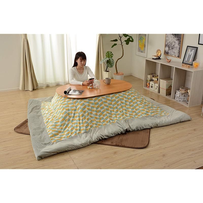 在庫 セルタン こたつカバー トライアングル グレー CTウォーム 正方形 リバーシブル D 981 a-671 TAG 647 GRY 676 0 キッチン 住宅設備