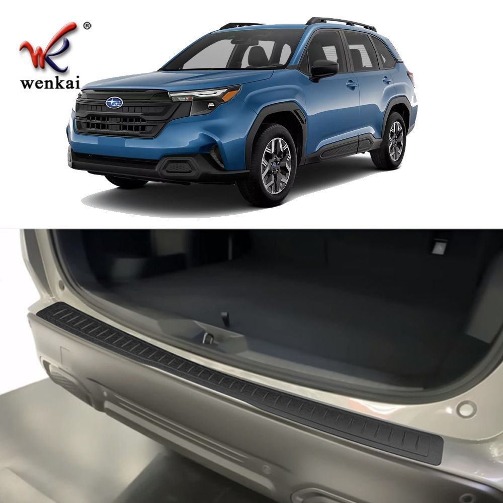 スバル 25年式 フォレスター 後バンパー 外付けガードプレート 304ステンレス製 1ピースセット FFCRYSTALESIA_COM