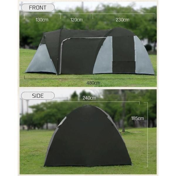 3ルームテント キャンプ