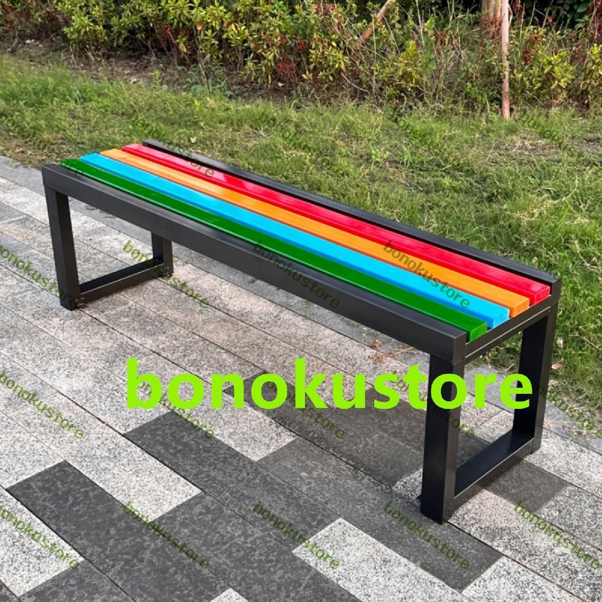 ガーデンベンチ 公園ベンチ 屋外ベンチ 屋外メタルパークベンチ 芝生 公園 デッキ用の屋外背もたれなしベンチ 150 40 45cm WWW_GEBZETESISAT_COM_TR