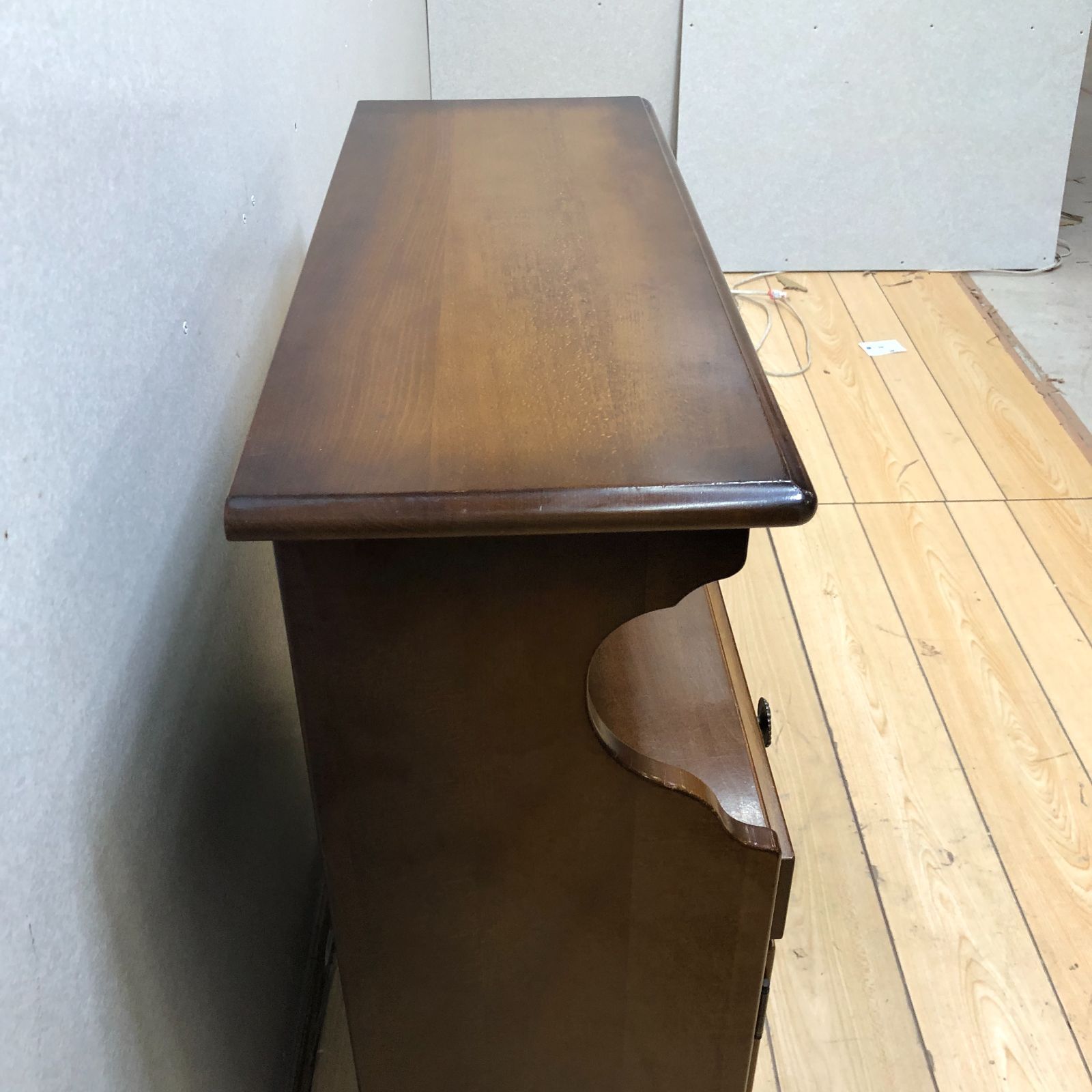 希少 カリモク karimoku サイドチェスト レトロ 電話台 キャビネット