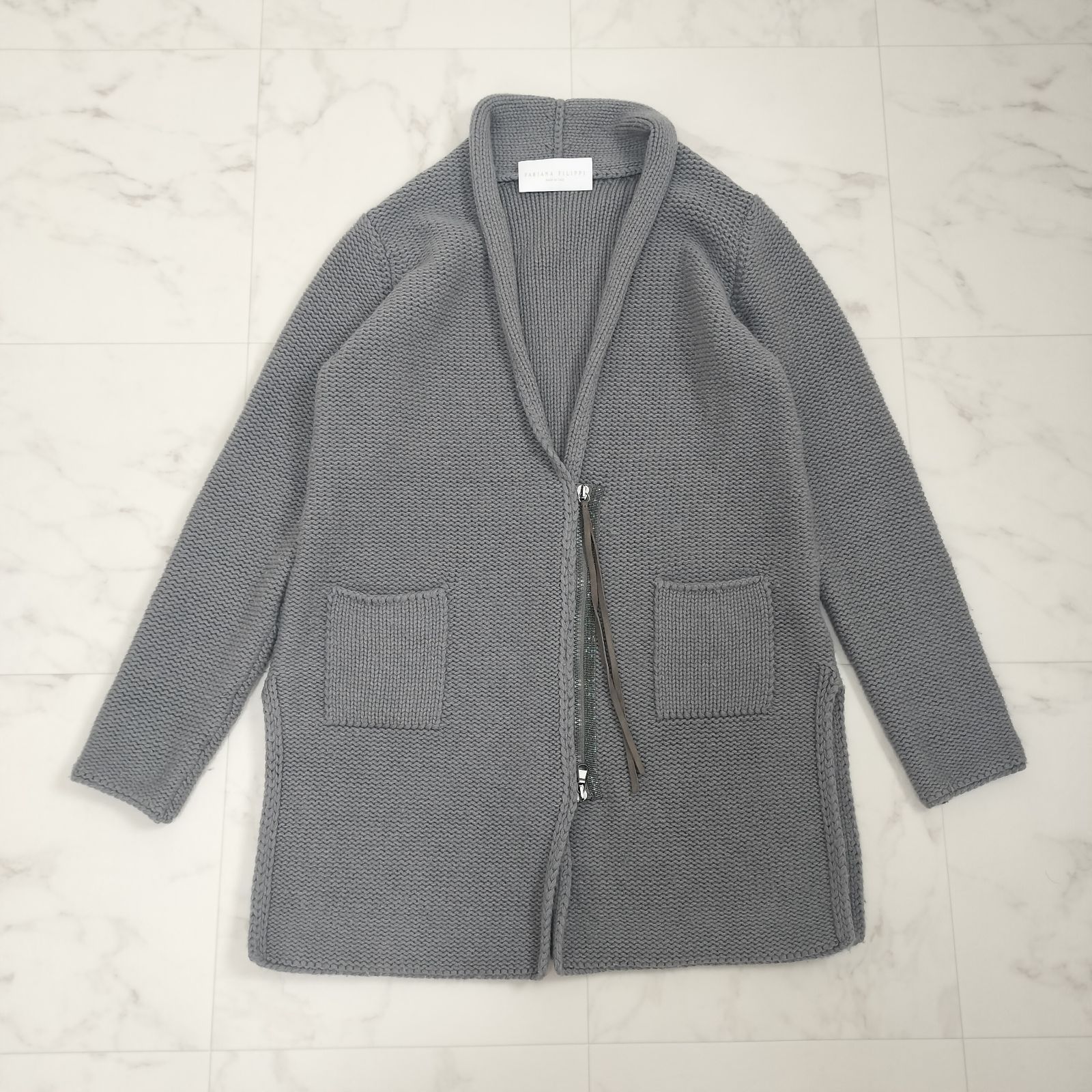 FABIANA FILIPPI ファビアナフィリッピ 厚手 ニットカーディガン