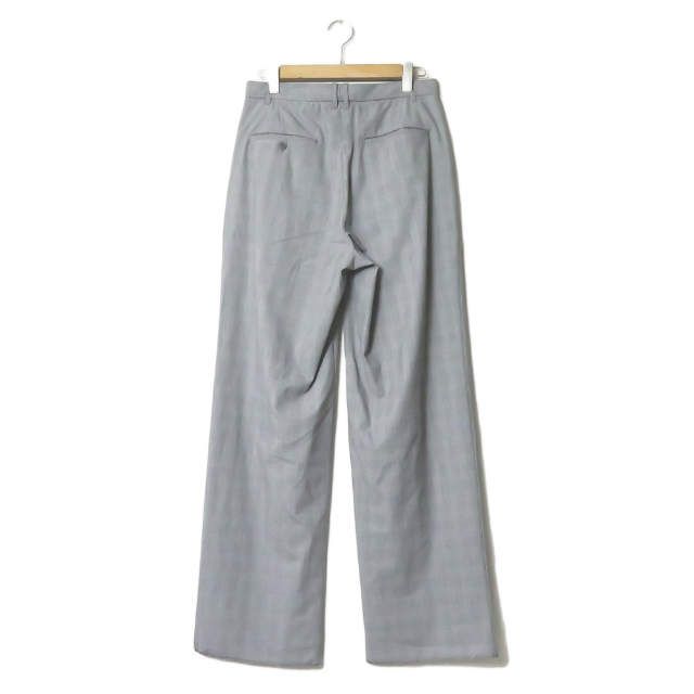 新品 mando マンド 21SS 日本製 GLEN CHECK TUCK WIDE PANTS 