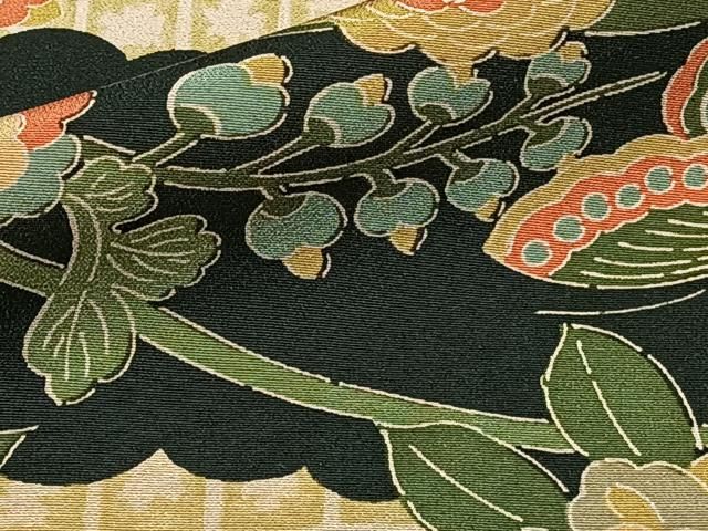 平和屋着物□上質な小紋 雲取り更紗花文 正絹 逸品 未使用 CAAS2580xi  