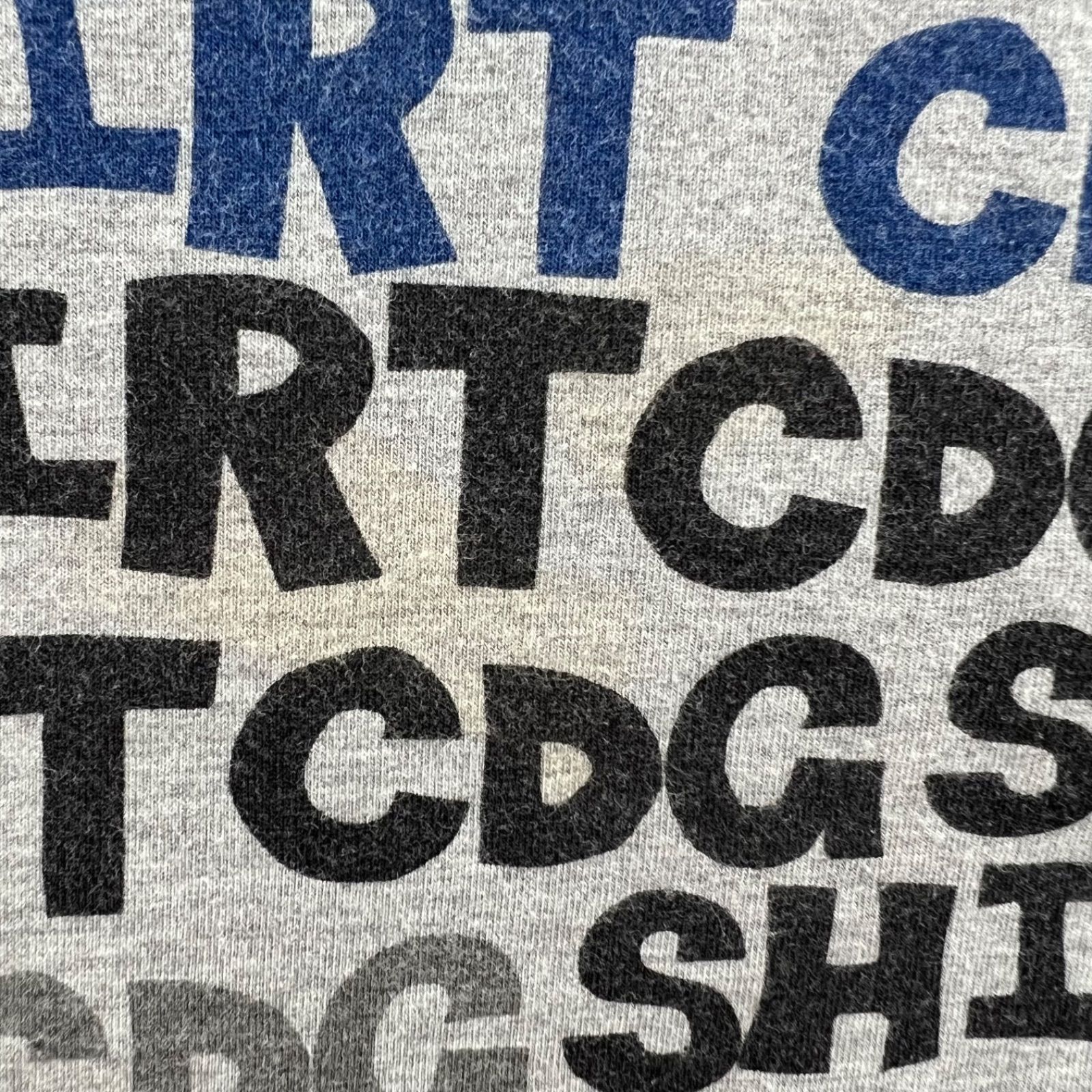 コムデギャルソンシャツ　テキストプリントTシャツ　ヴィンテージ アーカイブ コムデギャルソンシャツ テキストプリントTシャツ ヴィンテージ