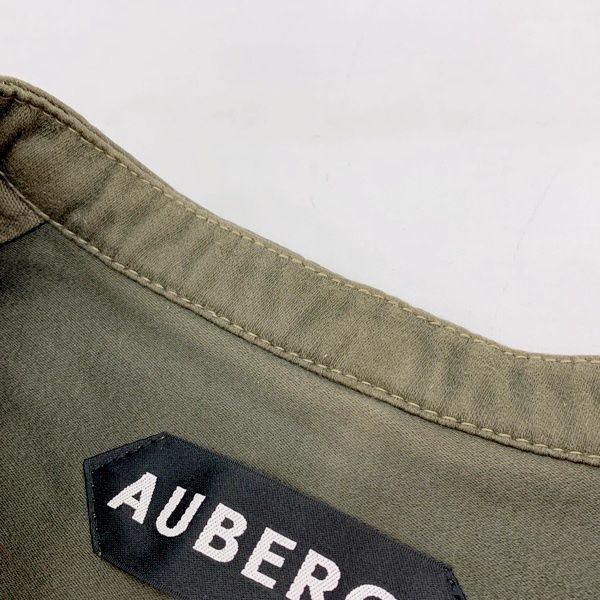 AUBERGE オリーブ ベスト AUBERGE オーベルジュ PABLO フレンチモールスキン ベスト