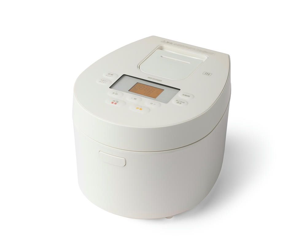 アイリスオーヤマ 低温調理 炊飯器 5.5合 IH式 一人暮らし デザインタイプ 50銘柄炊き分け機能 厚火釜 ヘルシーメニュー 低温調理機能 パン ケーキ機能 ホワイト IRIS OHYAMA RC-IL50-W