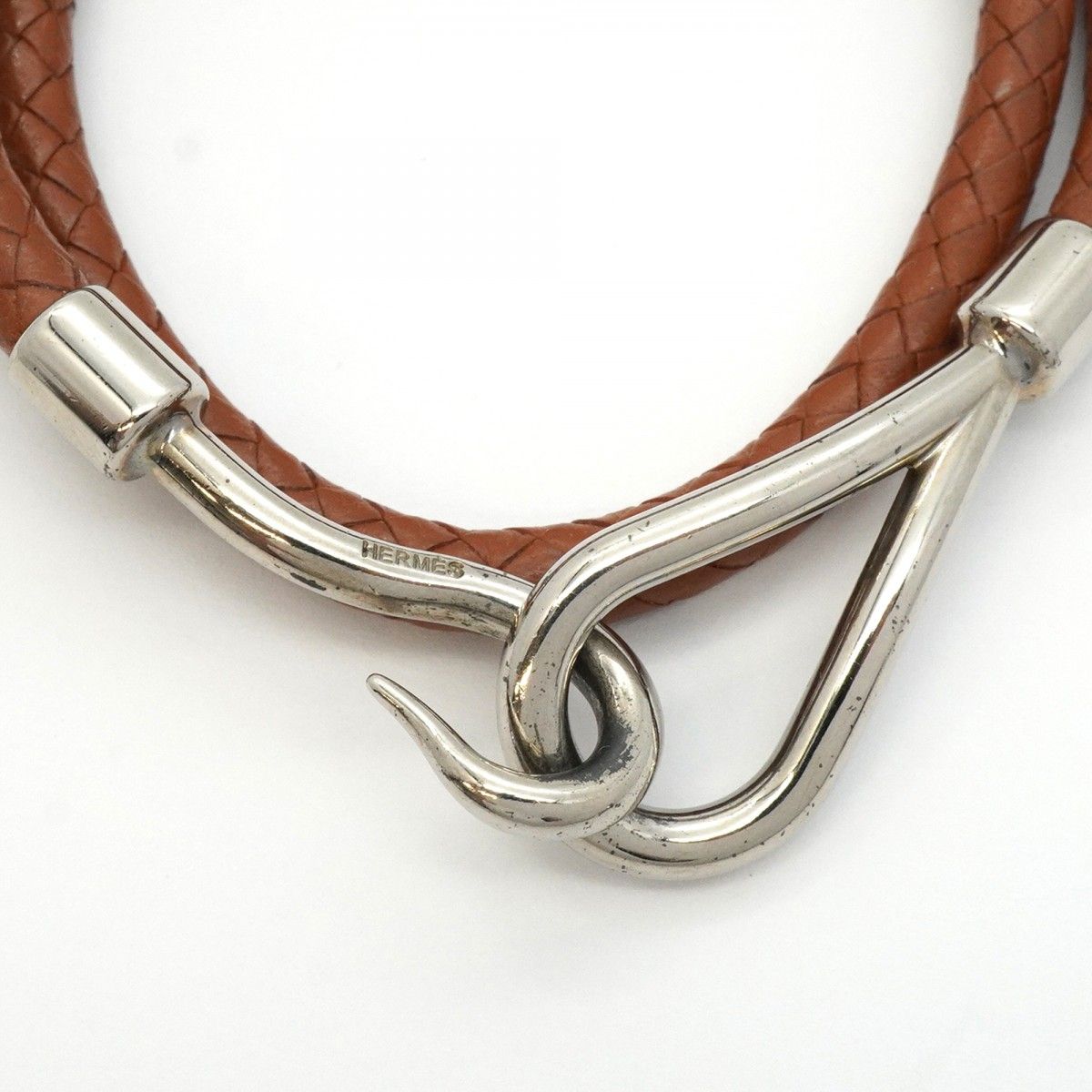 HERMES フック型レザーブレスレット HERMES エルメス レザーブレスレット ジャンボ JUMBO フック