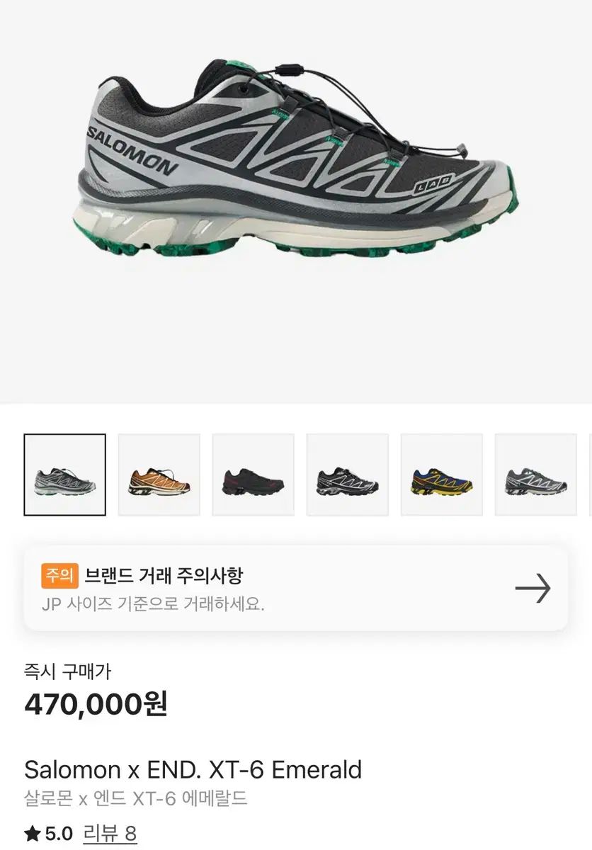 SALOMON サロモン 終わり エメラルド xt ー 6