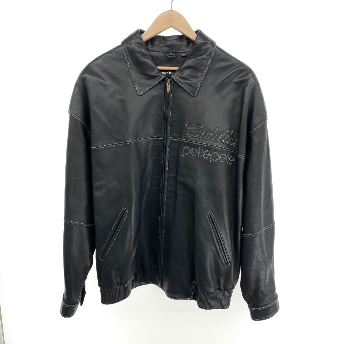良好 pelle pelle ペレペレ×キャデラック レザージャケット 48 