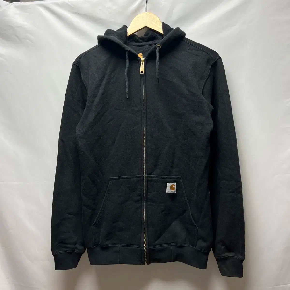 カーハート　ジップアップパーカー　メキシコ製　オリジナルフィット　S 純正品/ S Carhartt(カーハート) オリジナルフィット 黒 フード