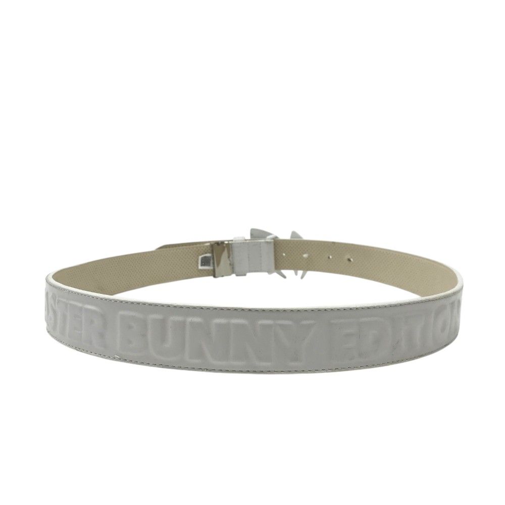 MASTER BUNNY EDITION マスターバニーエディション ロゴバックル ベルト ホワイト系 240101440572 ゴルフウェア ストスト LLC-HASEGAWATOSO_COM