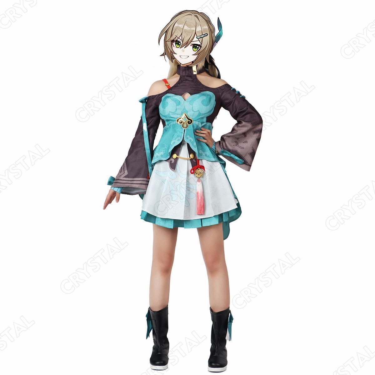 崩壊 スターレイル 青雀/セイジャク コスプレ衣装 ウイッグ付き 崩壊