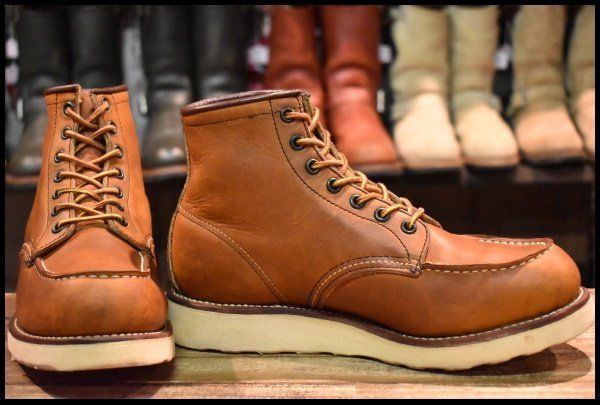 8179 レッドウィング 61/2E 黒ブーツ 刺繍羽タグRED WING REDWING RW