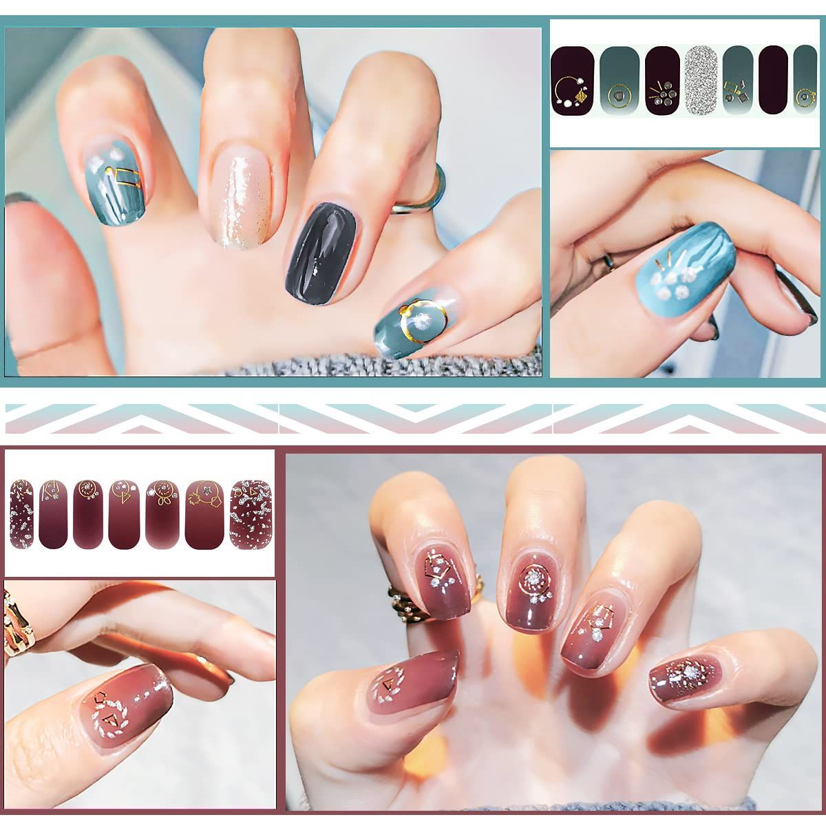 新到着 新品 未使用 特価商品 キラキラ メタリック 貼るだけ おしゃれ 手用 女性用ジェルネイルス ネイルアート用品 Eccoterapia Com Eccoterapia Com