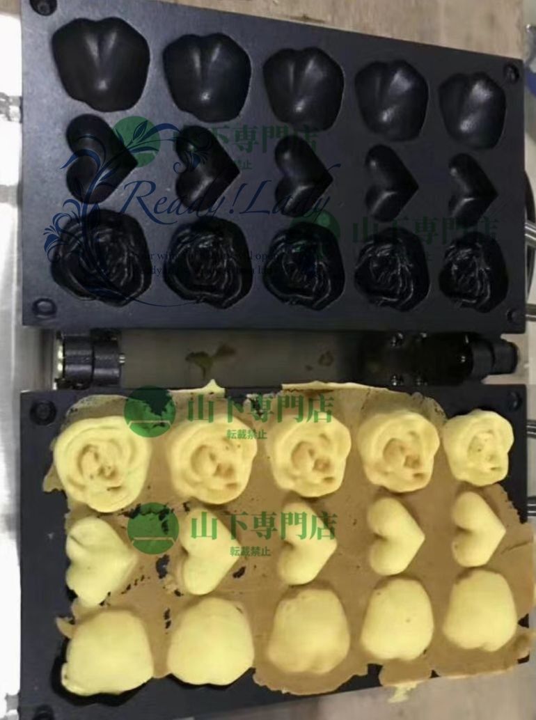 電気 バラとハートのベビーカステラ 万能焼き 1 5個を焼 単相 100V|業務用|飲食店|店舗用品