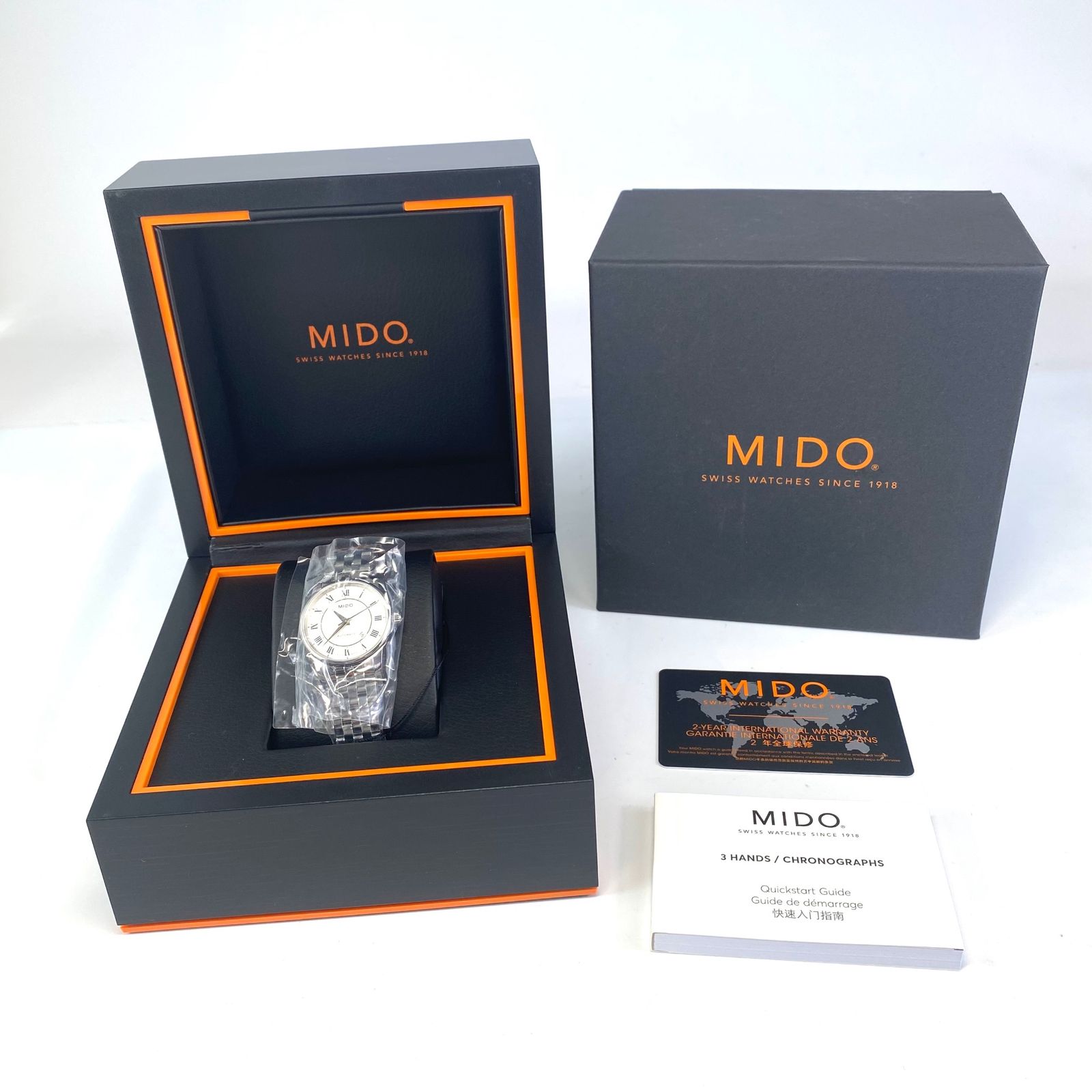 未使用】ミドー MIDO バロンチェッリ M7600.4.21.1 自動巻 デイト表示 