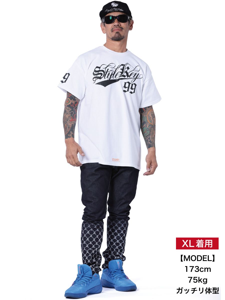 STYLEKEY CLASSIC LABEL スタイルキー クラシック・レーベル 半袖Tシャツ OLD SCRIPT S/S TEE(SK99CL-SS27) ストリート系 B系 HIPHOP ロゴ 大きいサイズ