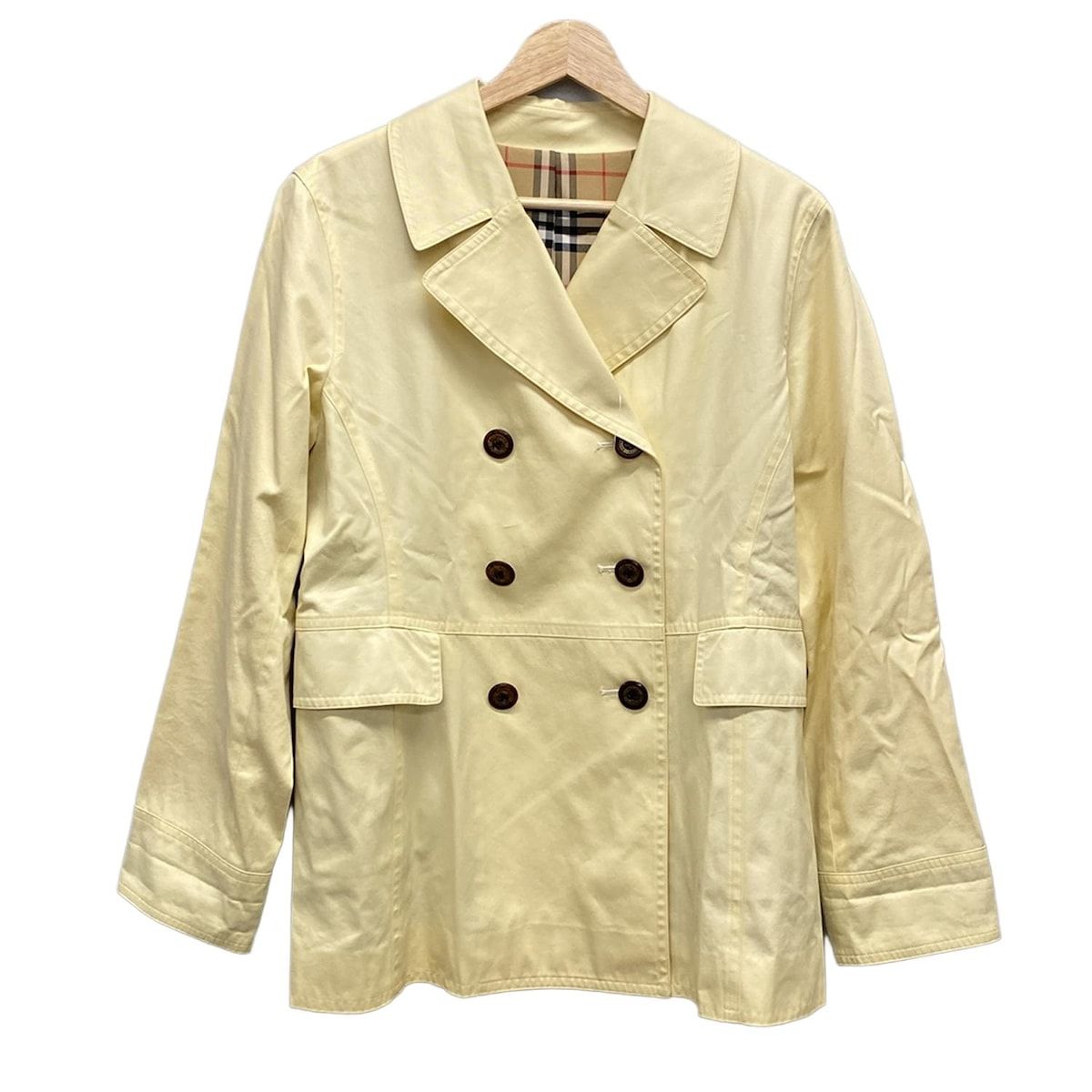 Burberry s バーバリーズ コート サイズ160A レディース - ライトイエロー 長袖 春 秋