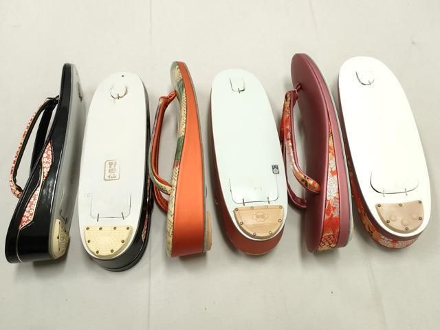 平和屋着物●和装小物　草履まとめて3点　履物　23.0/23.5　逸品　未使用　DAAQ1215zzz