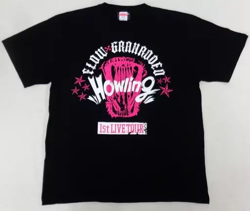 FLOW×GRANRODEO Howling サイン入りTシャツ 中古】Tシャツ(男性アイドル) FLOW×GRANRODEO Tシャツ ブラック M
