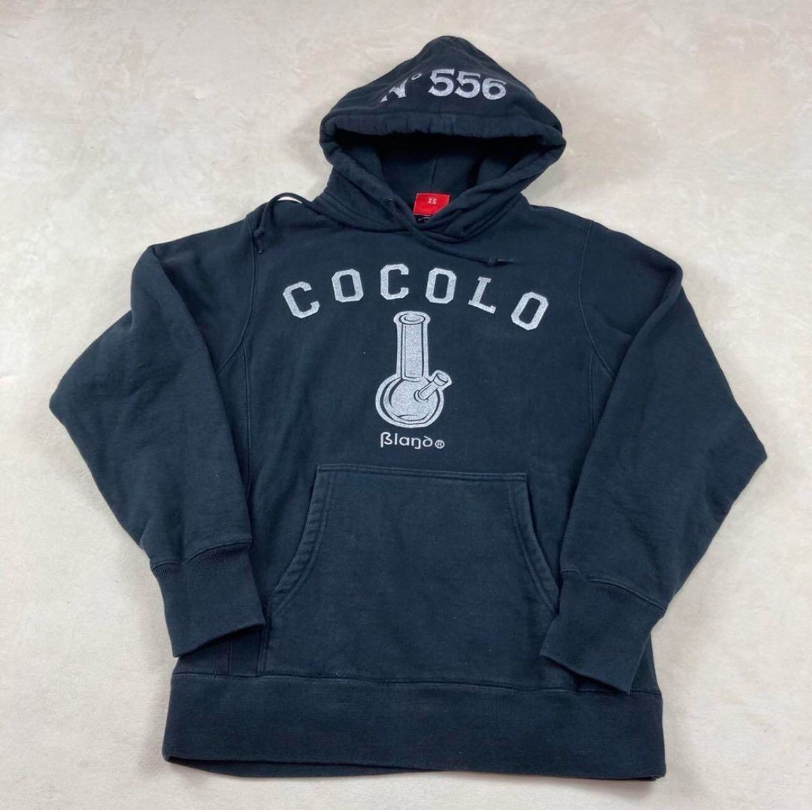 1【人気Lサイズ】ココロブランド☆両面ロゴ ビッグロゴ パーカー☆7394