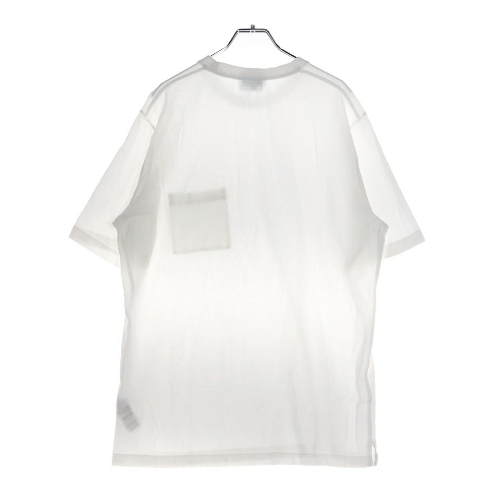 HERMES (エルメス) H刺繍 ポケット Tシャツ コットン ホワイト