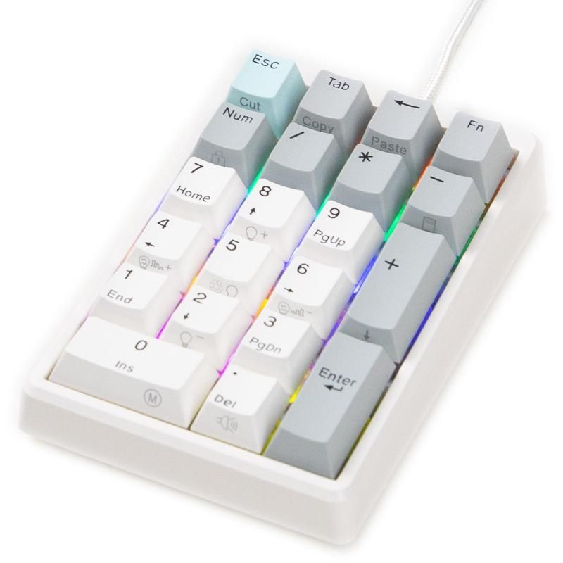 NiZテンキー EC21-1M バックライト付き 21キー 有線 数字キーボード Cherry MX軸 ソフトウェア付き キーボードカスタマイズ オフィス|プログラムモード 静電容量無接点方