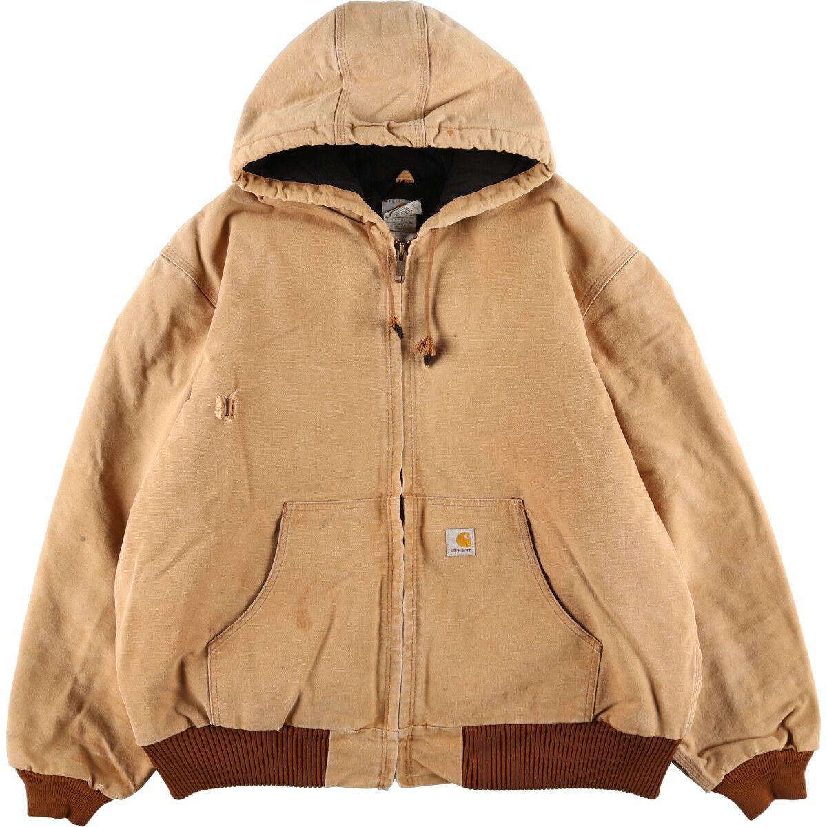 古着 カーハート Carhartt アクティブジャケット ダックフルジップ