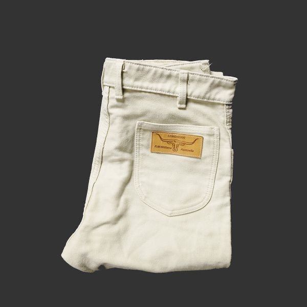 90's RM Williams コットン モールスキン パンツ (34) 生成り