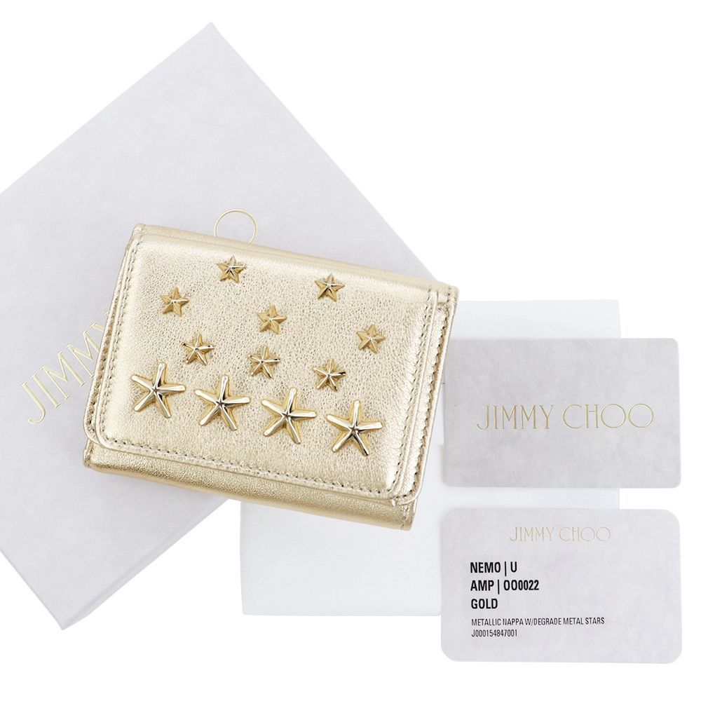 ジミーチュウ 財布 三つ折り Jimmy Choo NEMO ネモ ミニ財布