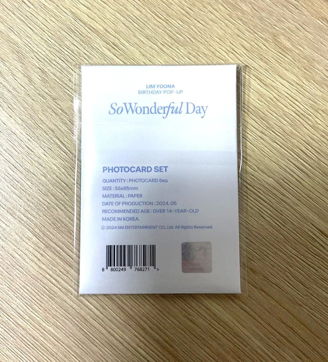 少女時代 - 少女時代 ユナ So Wonderful Day 会場限定トレカ 少女時代 ユナ So Wonderful Day 会場限定トレカ