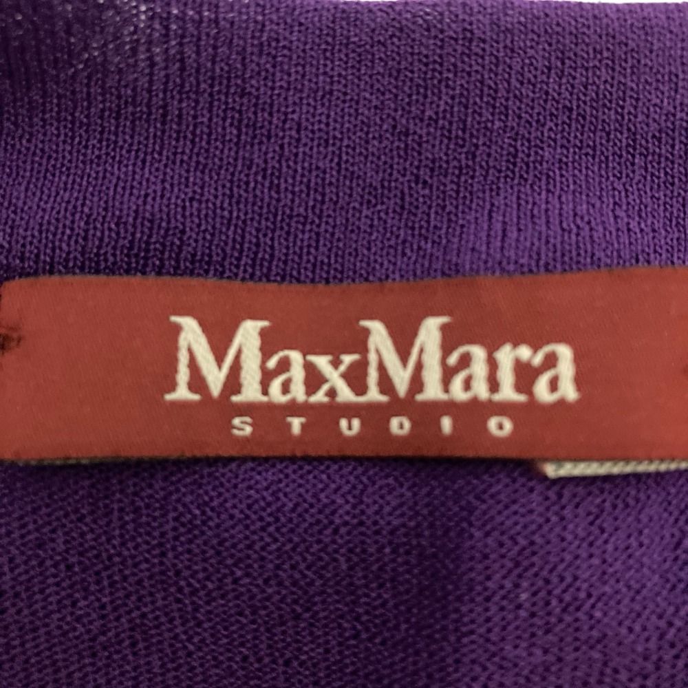 Max Mara STUDIO カーディガン レディース マックスマーラ　ストゥーディオ 中古　古着 Max Mara - Max Mara マックスマーラ カーディガン M 茶 【古着