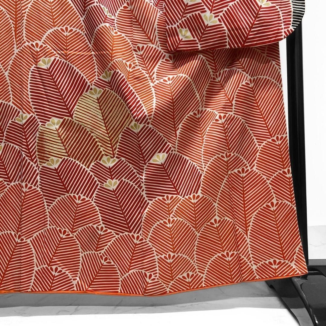 振袖 金駒刺繍 金彩 大王松 松模様 成人式 晴れの日 着物 064a p