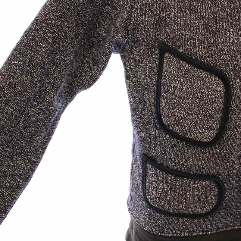 キャピタル kapital ビーチクロスパーカー プルオーバー 長袖 ニット ウール混 1 グレー /BB レディース キャピタル kapital ビーチクロスパーカー プルオーバー 長袖