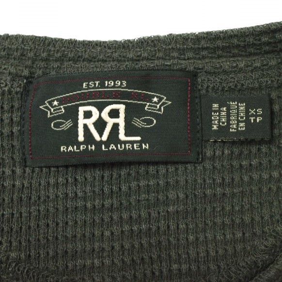 希少 RRL ダブルアールエル ワッフル コットン サーマル カットソー 正規品 RRL ダブルアールエル グランメゾン東京 木村拓哉着用 HENLEY
