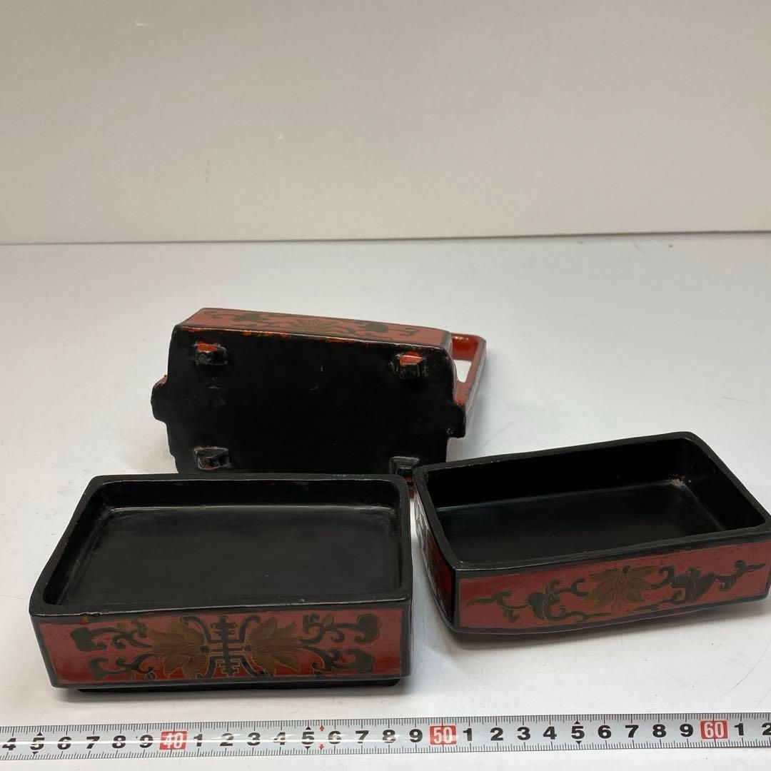 品質も絶対に保証! 中国清時代 段重 弁当 タサチ 東さ6-0422 明日15時半まで