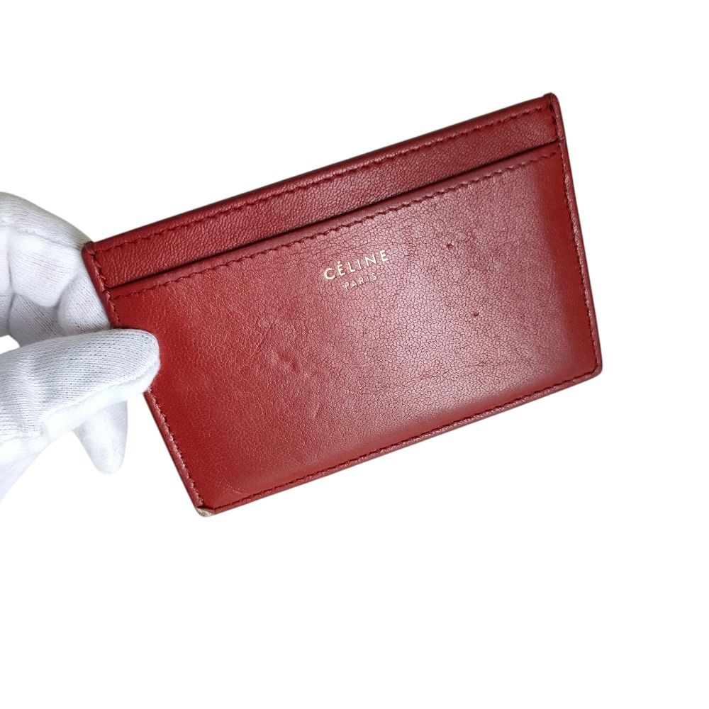 良品 CELINE セリーヌ フィービー期 レザー バイカラー カード