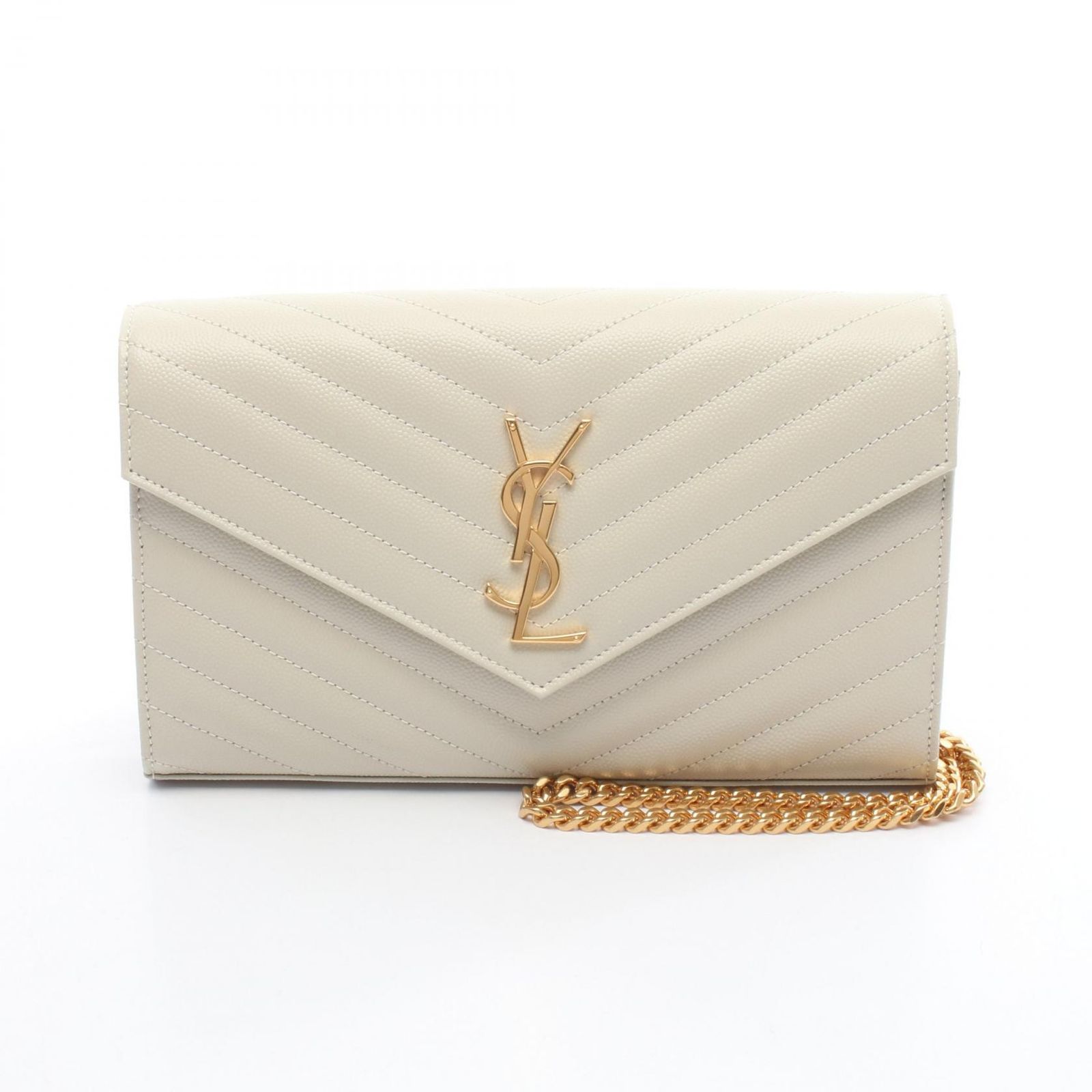 SAINT LAURENT ホワイトショルダーバッグ Yves Saint Laurent サンローラン SAINT LAURENT ミニノリータ