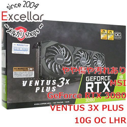 bn 6 MSI製グラボ GeForce RTX 3080 VENTUS 3X PLUS 10G OC LHR PCIExp 10GB 元箱あり
