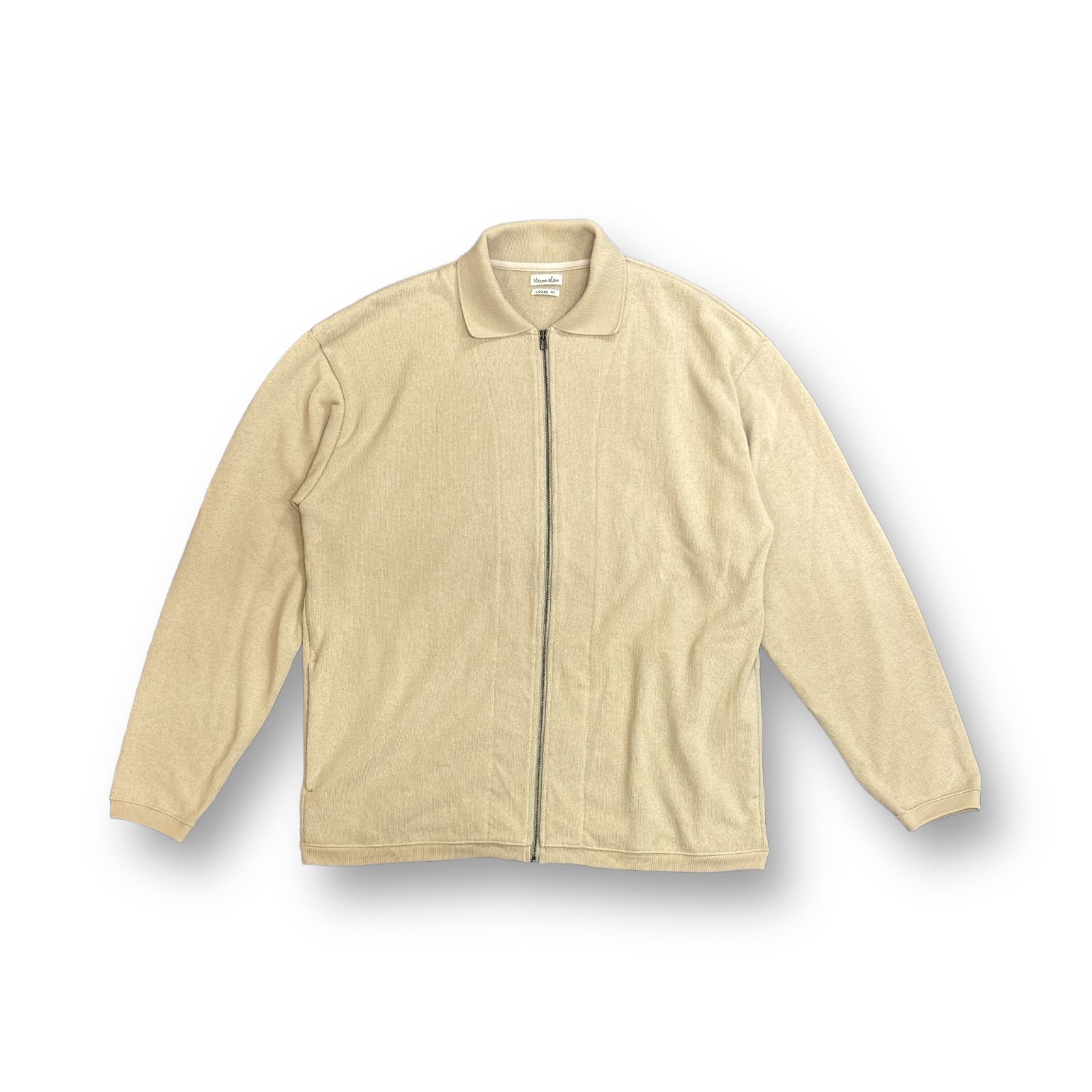 定価22000円 Steven Alan LOWGG CTN FULL/ZIP PL CARDIGAN ローゲージコットンフルジップポロカーディガン  ニット セーター スティーブンアラン ベージュ L 8127-199-0015 68476A5 - メルカリ