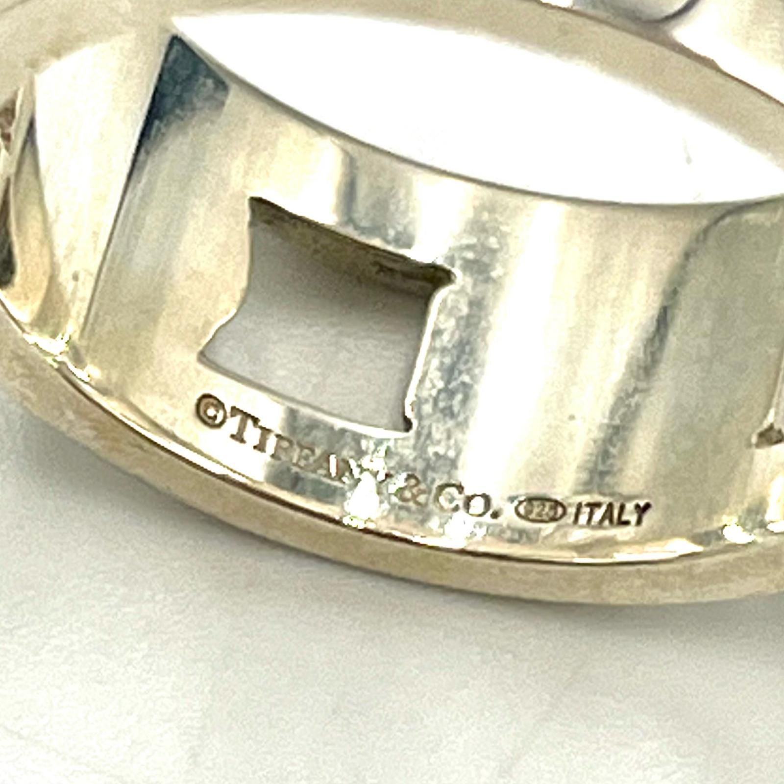 【美品】13号 ティファニー 1837 エレメントリング シルバー925 Tiffany エルメントリング 1837 Italy シルバー13号ワイド