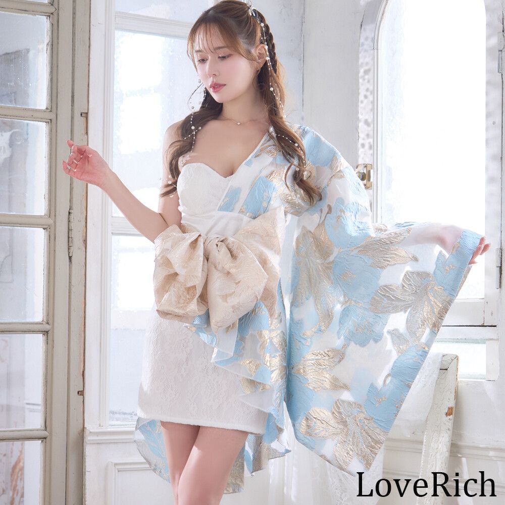 アシンメトリー 花柄