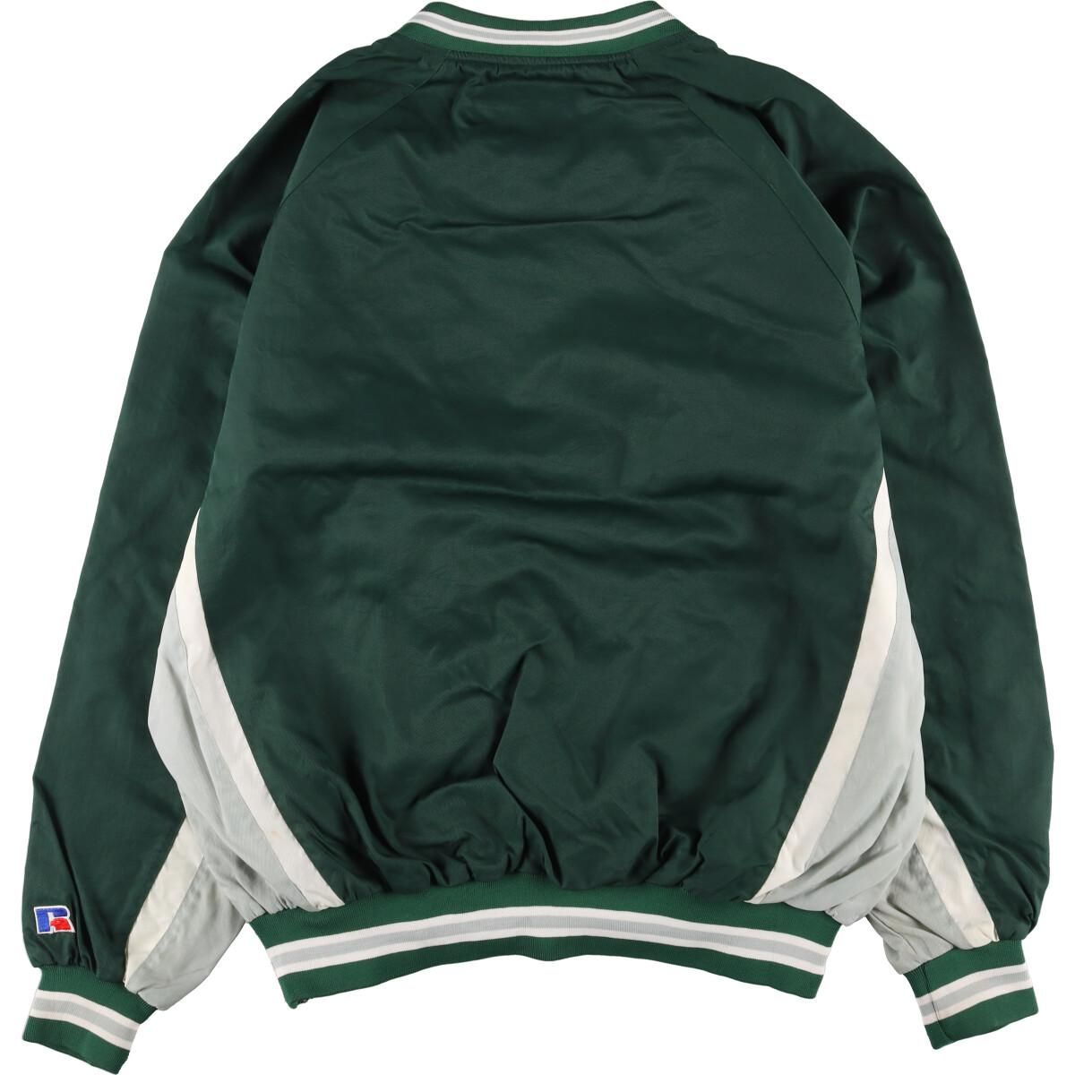 古着 ラッセル Russell NFL PHILADELPHIA EAGLES フィラデルフィアイーグル Vネック ナイロンプルオーバー  メンズXXL/eaa312615