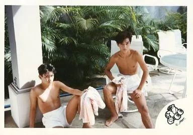 中古】生写真(ジャニーズ) 光GENJI/赤坂晃・佐藤敦啓/横型・上半身裸