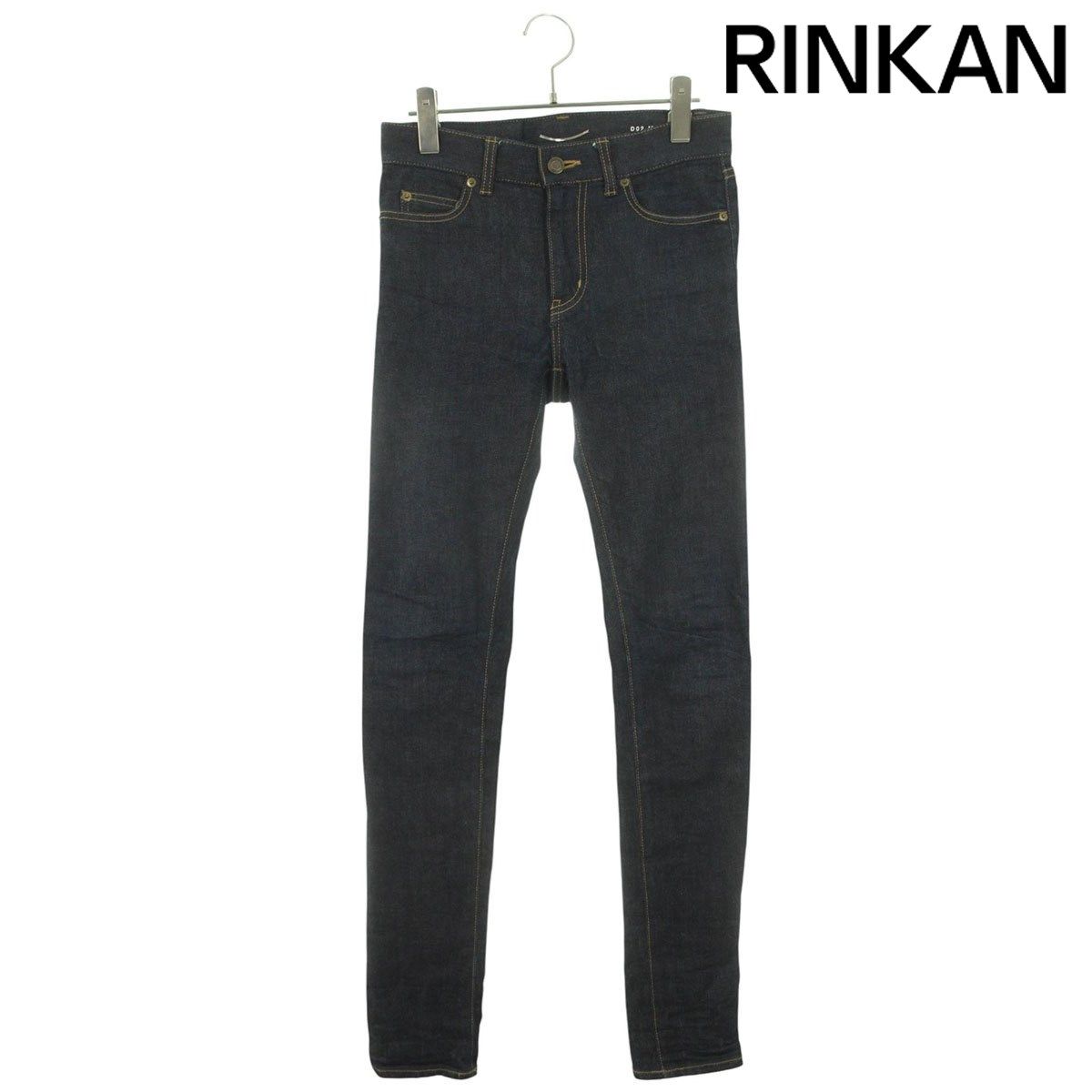 サンローラン　スキニーデニム　26 SAINT LAURENT (サンローラン) SKINNY-FIT JEANS COATED BLACK