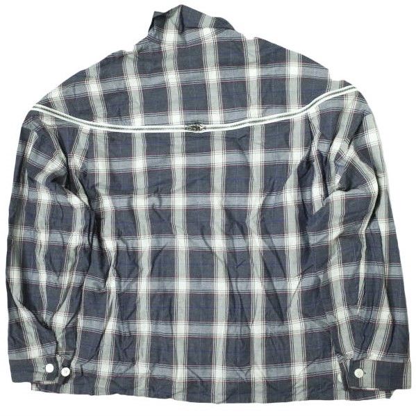 FACETASM ファセッタズム 23SS 日本製 ZIPPED CHECK SHIRT ジップ 