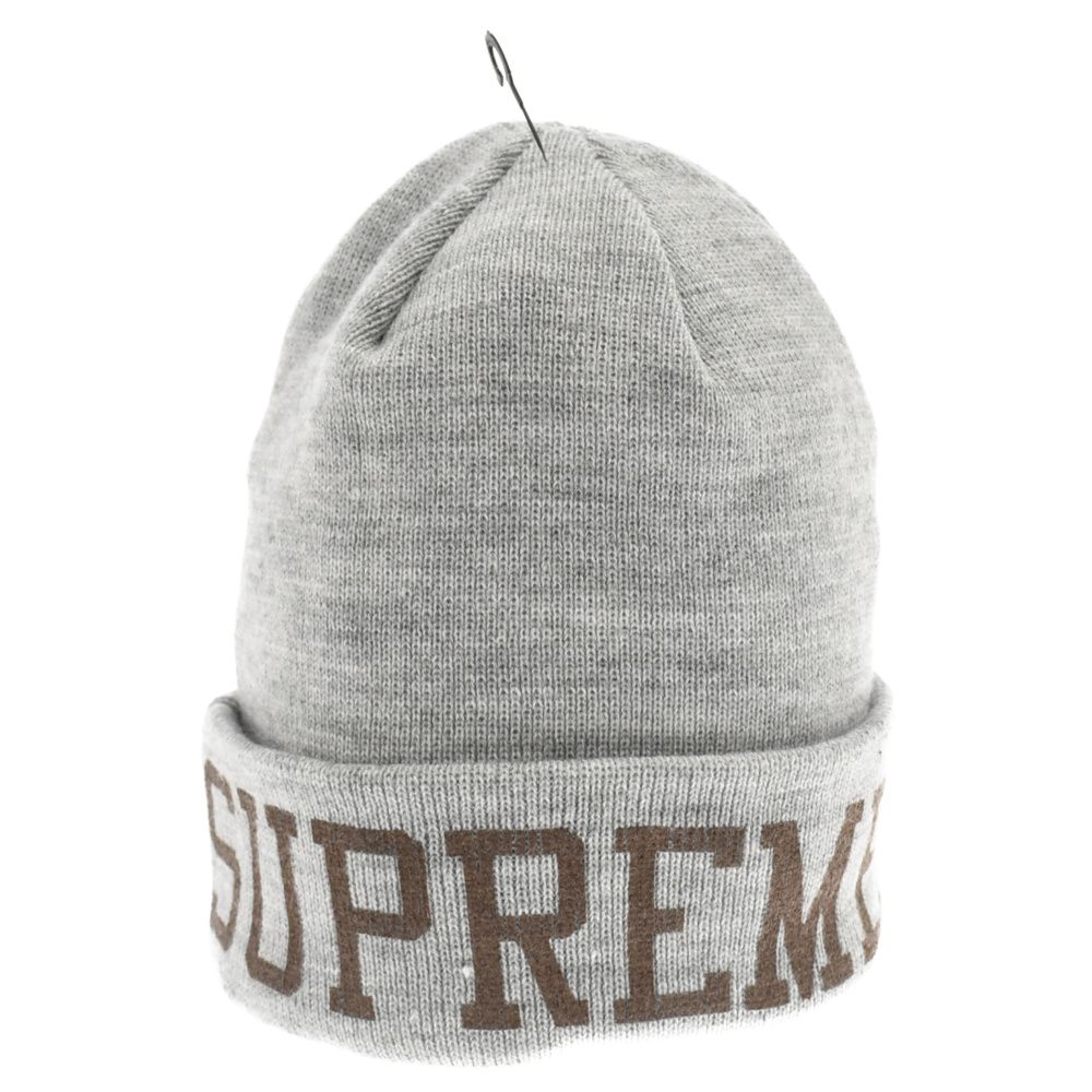 Supreme New Era Varsity Beanie Heather Grey